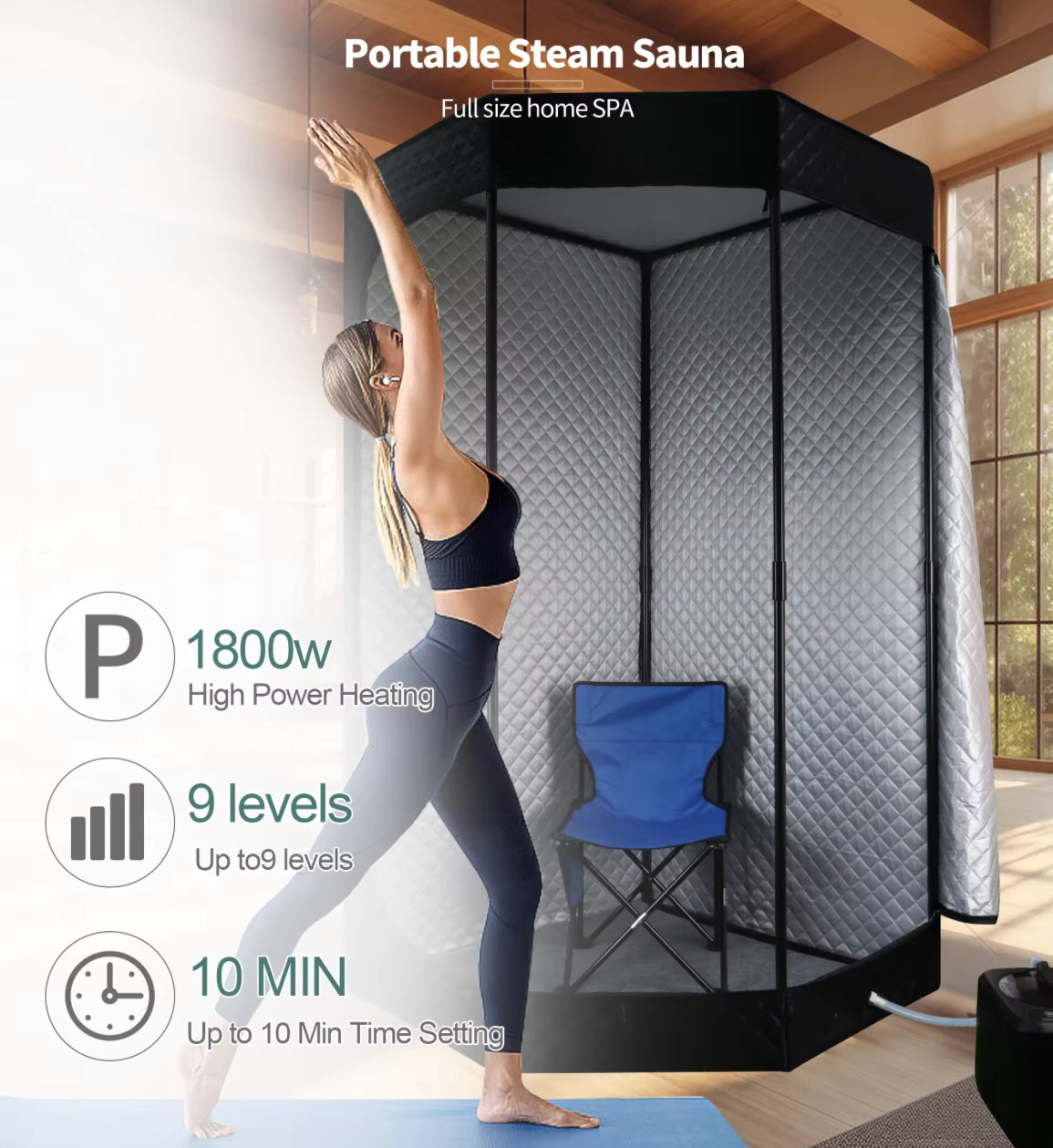 ThermaLux SteamHaven Pro Kit - Portable Steam Sauna